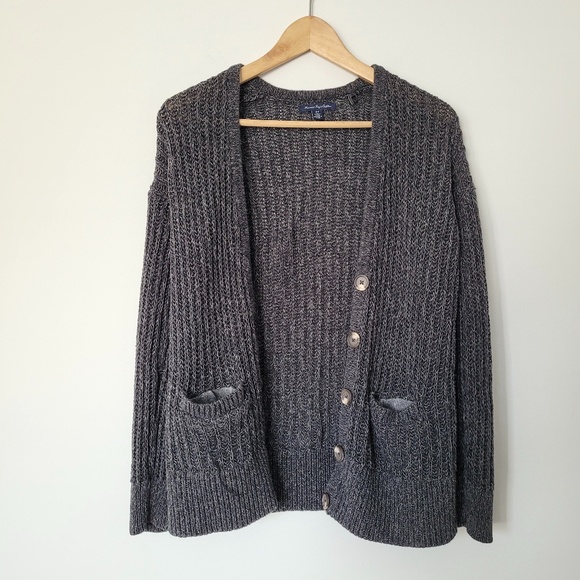 American Eagle Outfitters Sweaters - AMERICAN EAGLE Cozy Knit Open Front Cardigan // M
